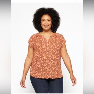 Papermoon Vivier Short Sleeved Blouse Size 1X